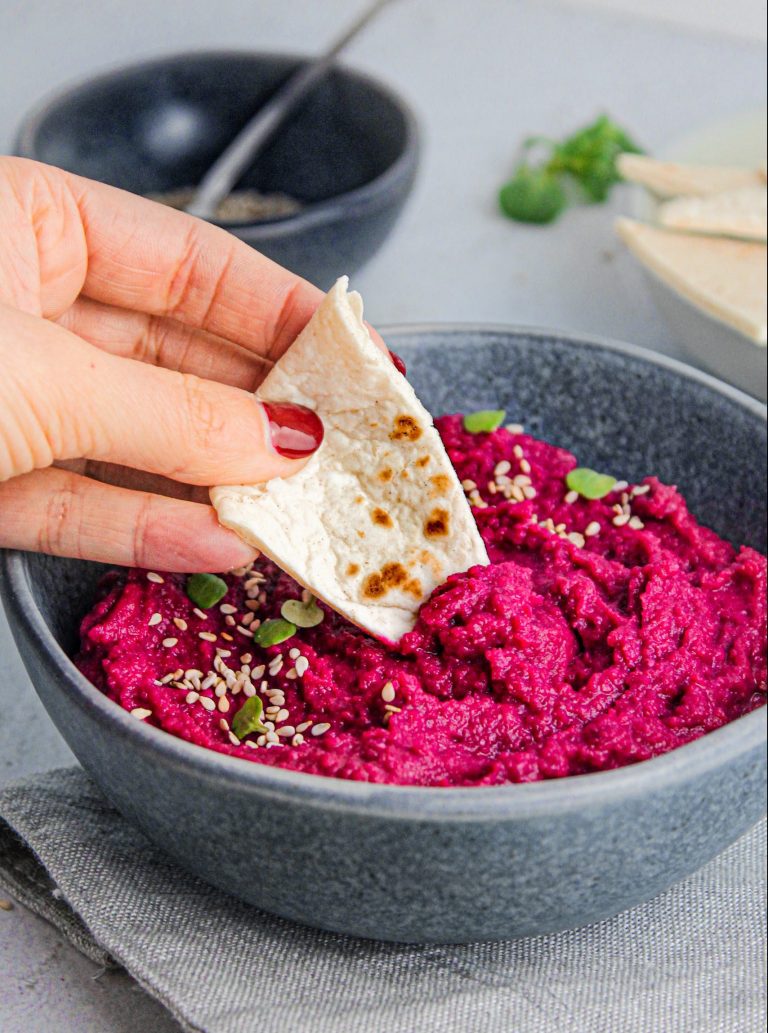 hummus di barbabietola rossa