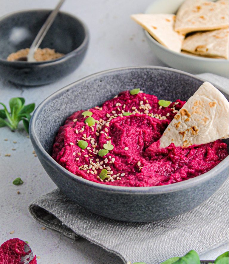 hummus di barbabietola rossa